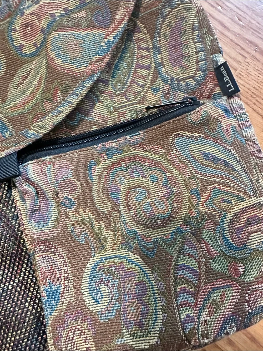 L.L.Bean Paisley Tapestry Organizer Bag